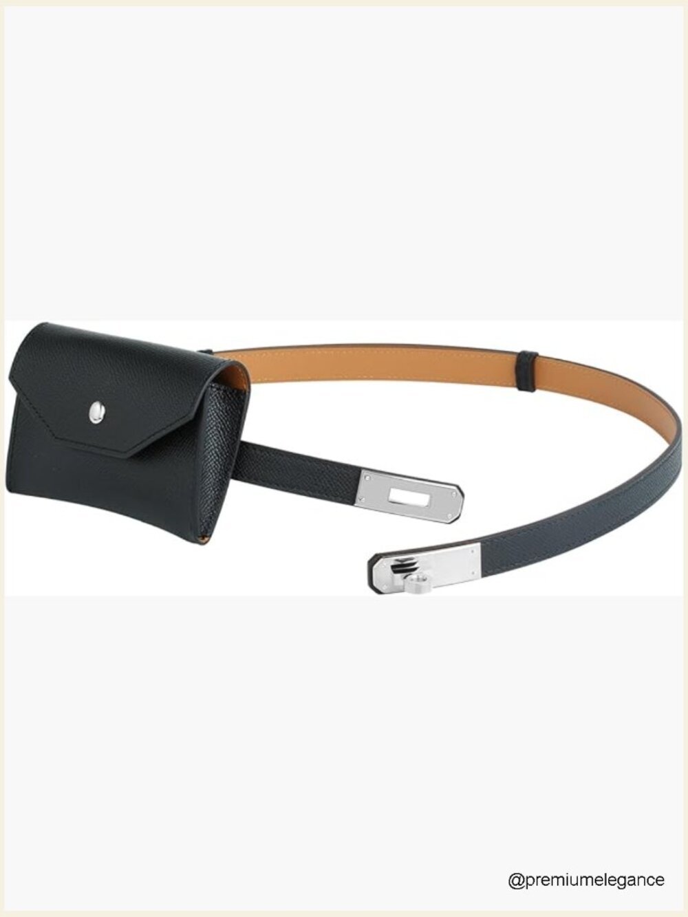 Skinny Leather Belt - Adjustable Alloy Lock for Dresses Jeans Coats
